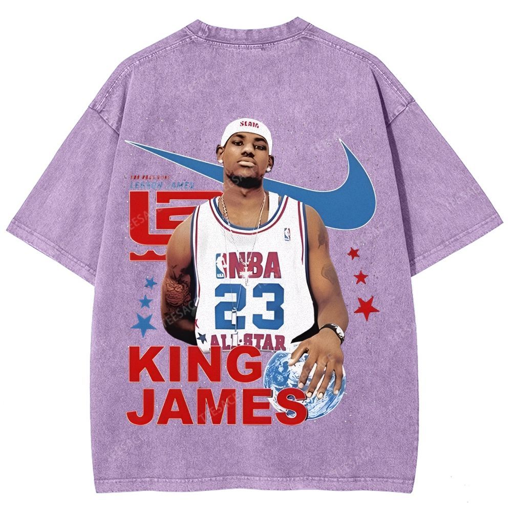 LEBRON JAMES Unisex Fit Washed T-Shirt
