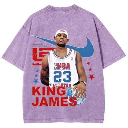LEBRON JAMES Unisex Fit Washed T-Shirt