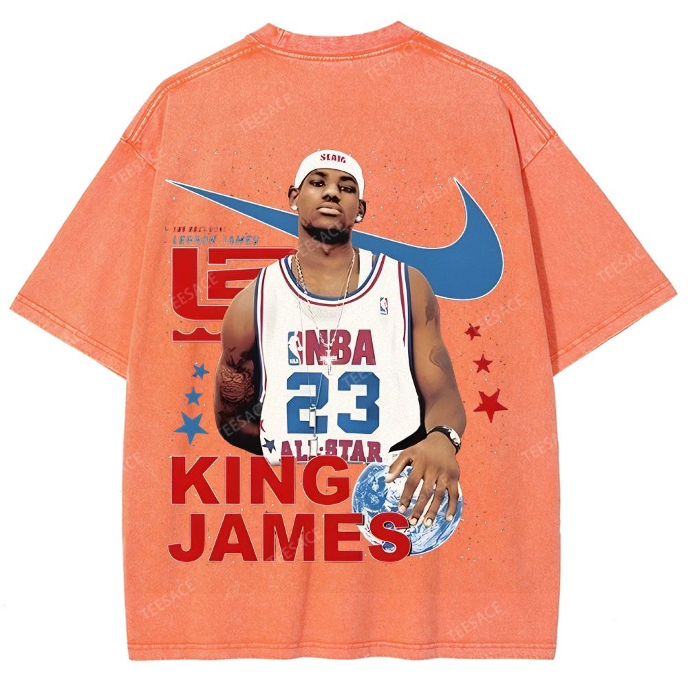 LEBRON JAMES Unisex Fit Washed T-Shirt