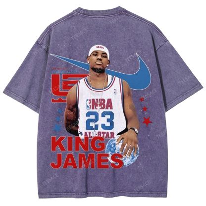 LEBRON JAMES Unisex Fit Washed T-Shirt