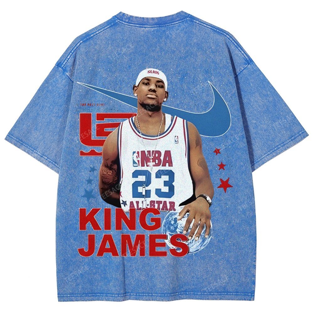 LEBRON JAMES Unisex Fit Washed T-Shirt