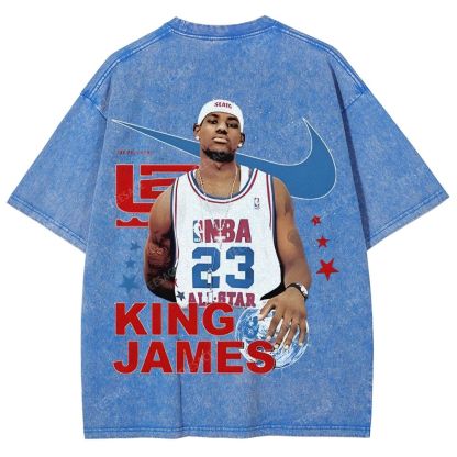 LEBRON JAMES Unisex Fit Washed T-Shirt