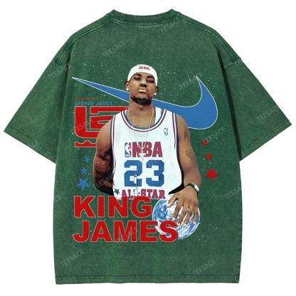 LEBRON JAMES Unisex Fit Washed T-Shirt
