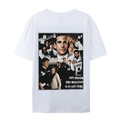 Unisex-Adult Ultra Cotton Washed T-Shirt Graphic  THE OFFICE TEE