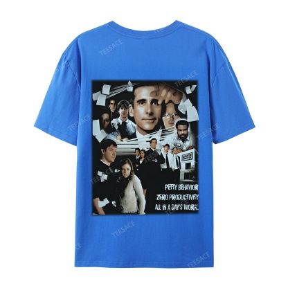 Unisex-Adult Ultra Cotton Washed T-Shirt Graphic  THE OFFICE TEE