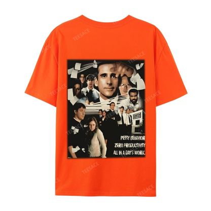 Unisex-Adult Ultra Cotton Washed T-Shirt Graphic  THE OFFICE TEE