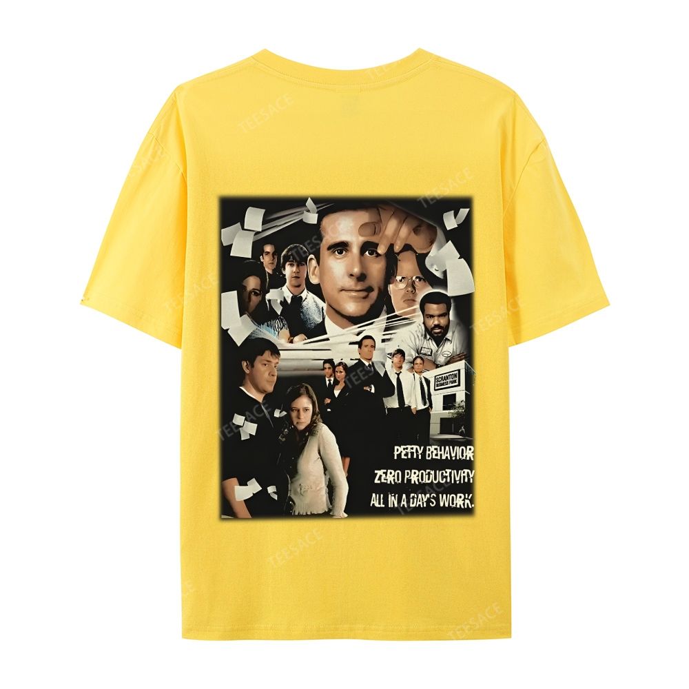 Unisex-Adult Ultra Cotton Washed T-Shirt Graphic  THE OFFICE TEE