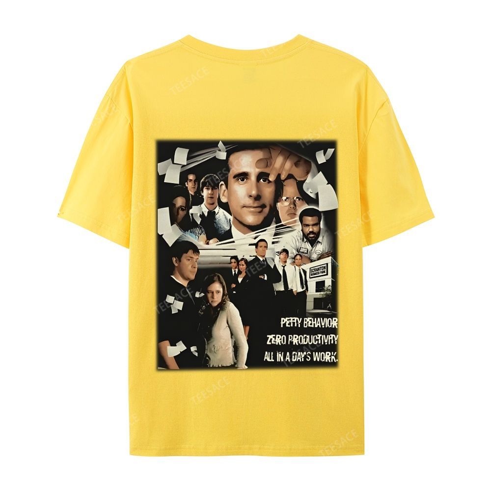 Unisex-Adult Ultra Cotton Washed T-Shirt Graphic  THE OFFICE TEE
