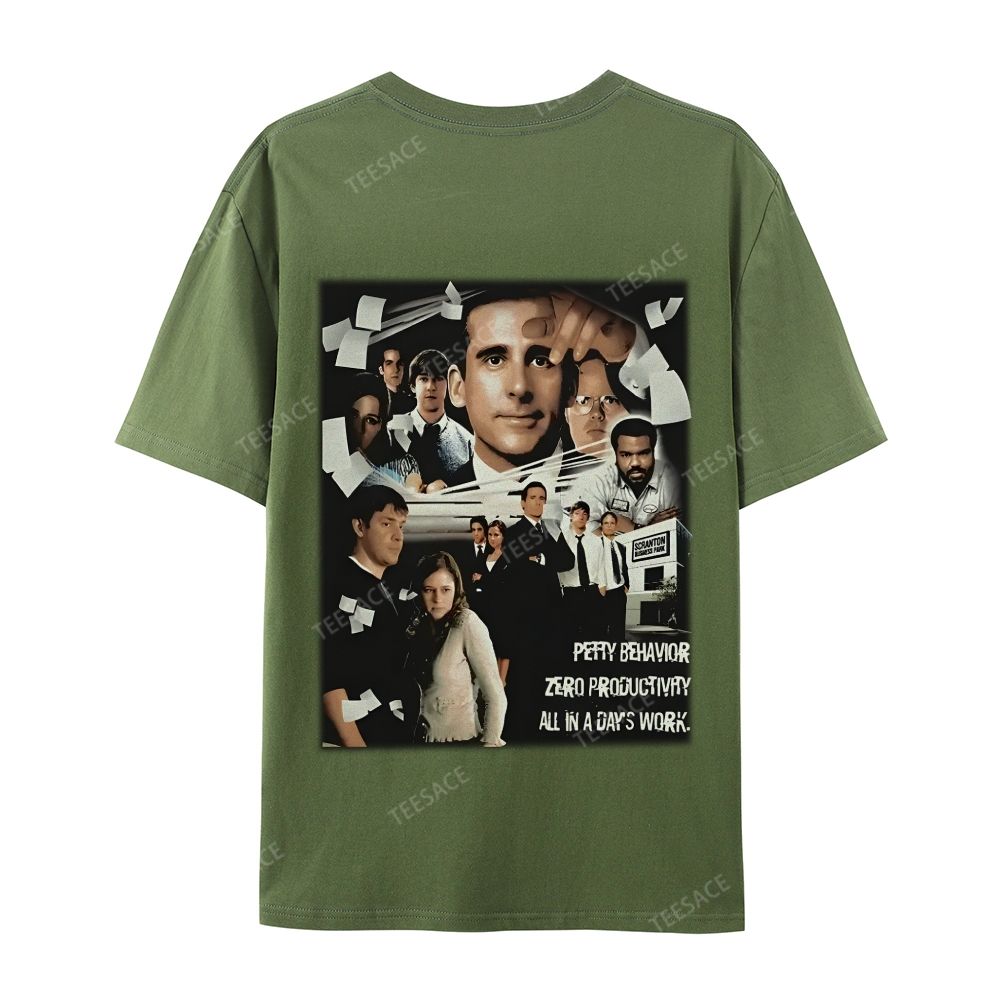 Unisex-Adult Ultra Cotton Washed T-Shirt Graphic  THE OFFICE TEE