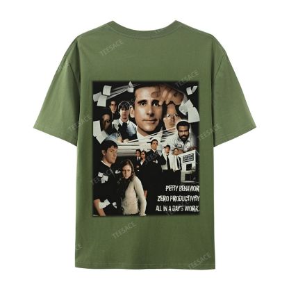 Unisex-Adult Ultra Cotton Washed T-Shirt Graphic  THE OFFICE TEE