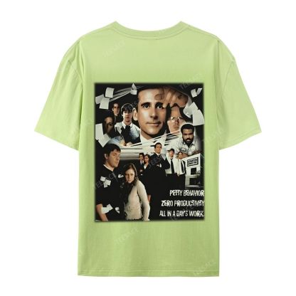 Unisex-Adult Ultra Cotton Washed T-Shirt Graphic  THE OFFICE TEE