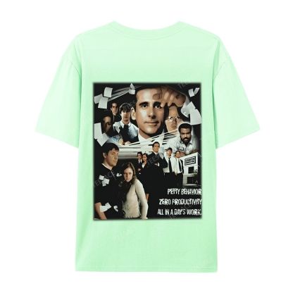 Unisex-Adult Ultra Cotton Washed T-Shirt Graphic  THE OFFICE TEE
