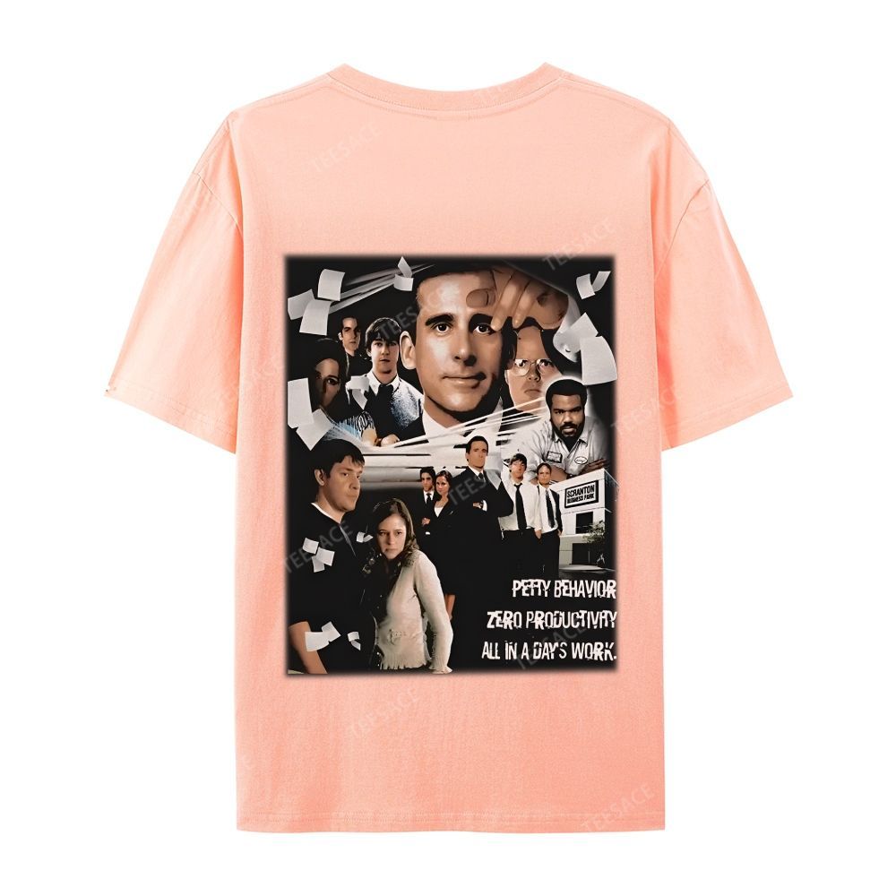 Unisex-Adult Ultra Cotton Washed T-Shirt Graphic  THE OFFICE TEE