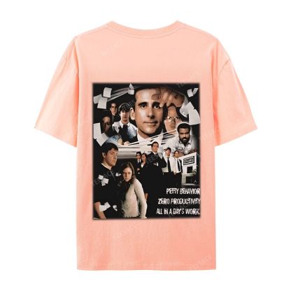 Unisex-Adult Ultra Cotton Washed T-Shirt Graphic  THE OFFICE TEE
