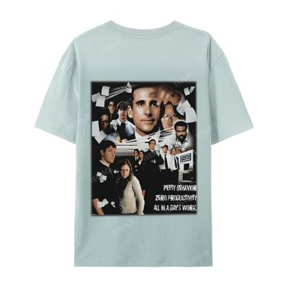 Unisex-Adult Ultra Cotton Washed T-Shirt Graphic  THE OFFICE TEE