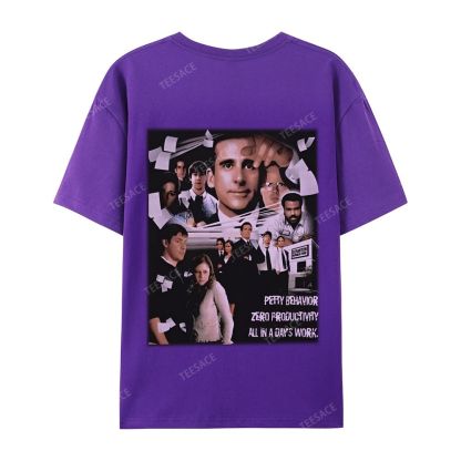 Unisex-Adult Ultra Cotton Washed T-Shirt Graphic  THE OFFICE TEE