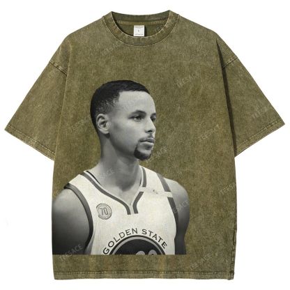 STEPHEN CURRY TEE Unisex Fit Washed T-Shirt 