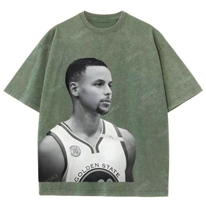 STEPHEN CURRY TEE Unisex Fit Washed T-Shirt 