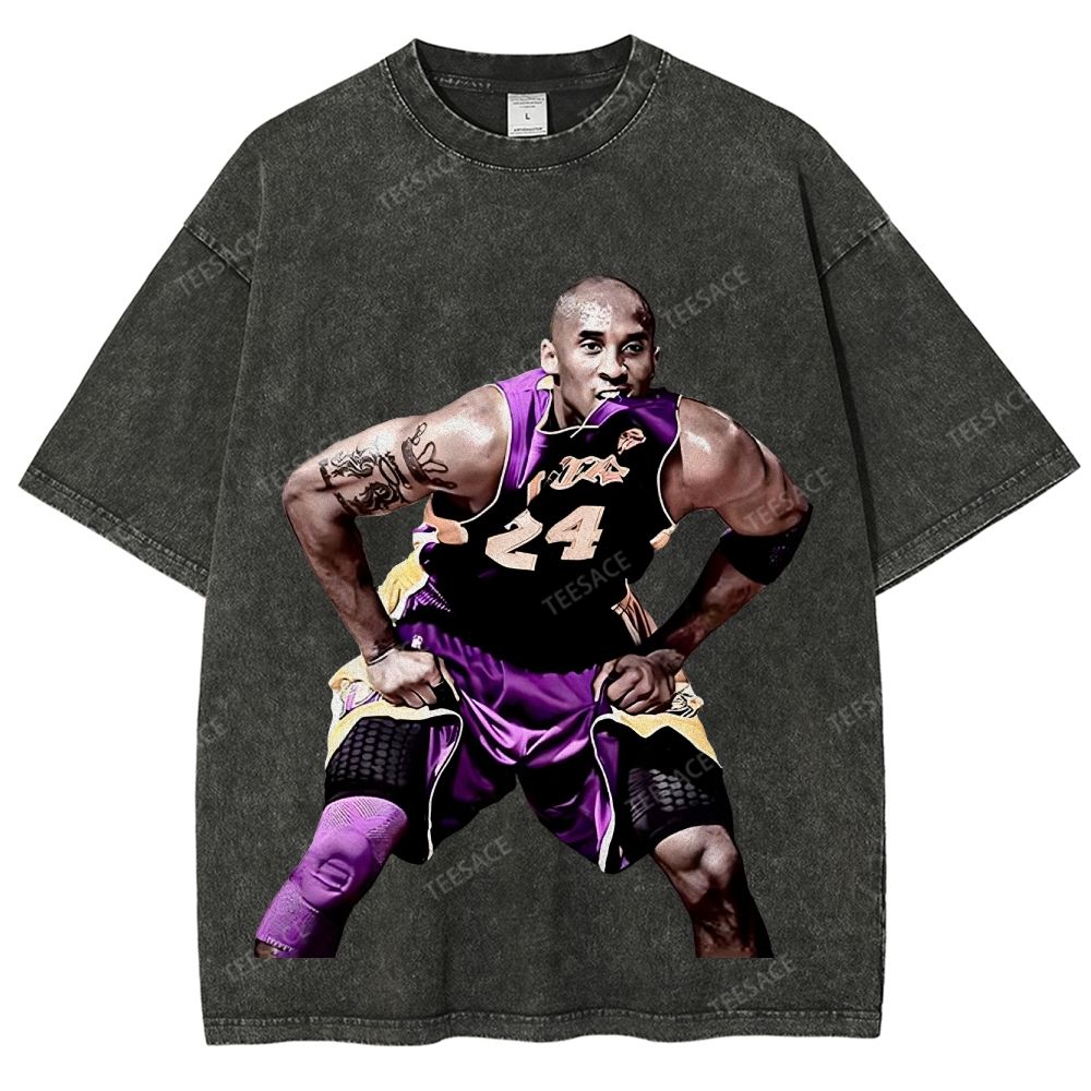 Unisex Fit Washed T-Shirt KOBE 2 TEE