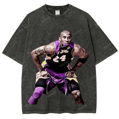 Unisex Fit Washed T-Shirt KOBE 2 TEE