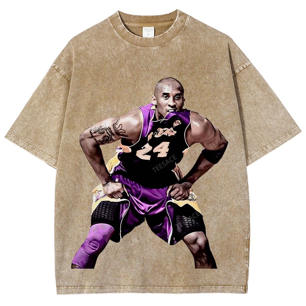 Unisex Fit Washed T-Shirt KOBE 2 TEE