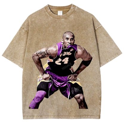 Unisex Fit Washed T-Shirt KOBE 2 TEE