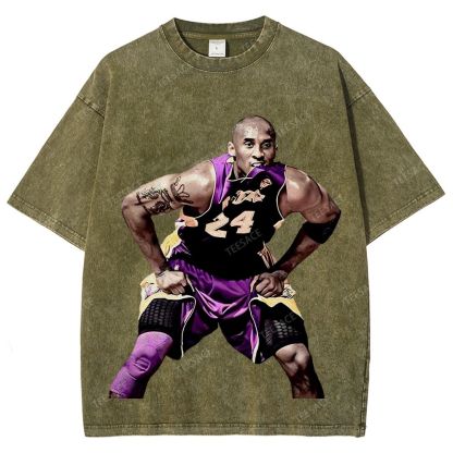 Unisex Fit Washed T-Shirt KOBE 2 TEE