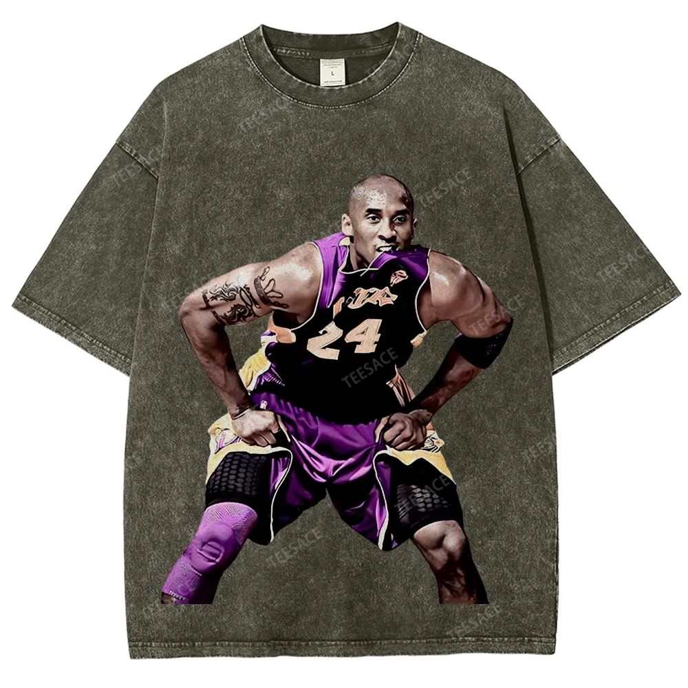 Unisex Fit Washed T-Shirt KOBE 2 TEE