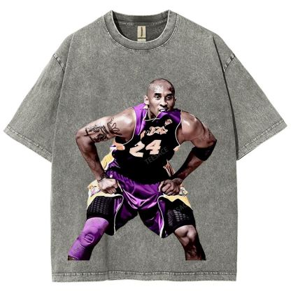 Unisex Fit Washed T-Shirt KOBE 2 TEE