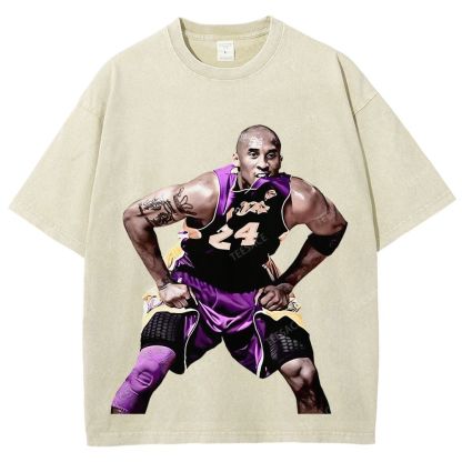 Unisex Fit Washed T-Shirt KOBE 2 TEE