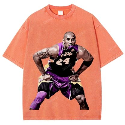 Unisex Fit Washed T-Shirt KOBE 2 TEE
