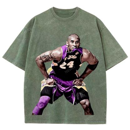 Unisex Fit Washed T-Shirt KOBE 2 TEE