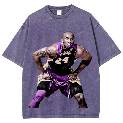 Unisex Fit Washed T-Shirt KOBE 2 TEE