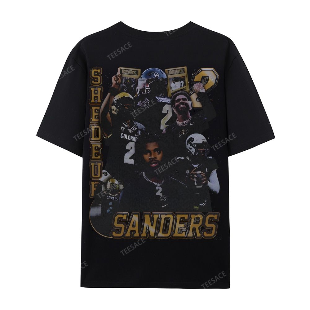 SHEDEUR SANDERS Casual Short Sleeve T-Shirt  