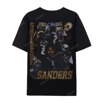 SHEDEUR SANDERS Casual Short Sleeve T-Shirt  