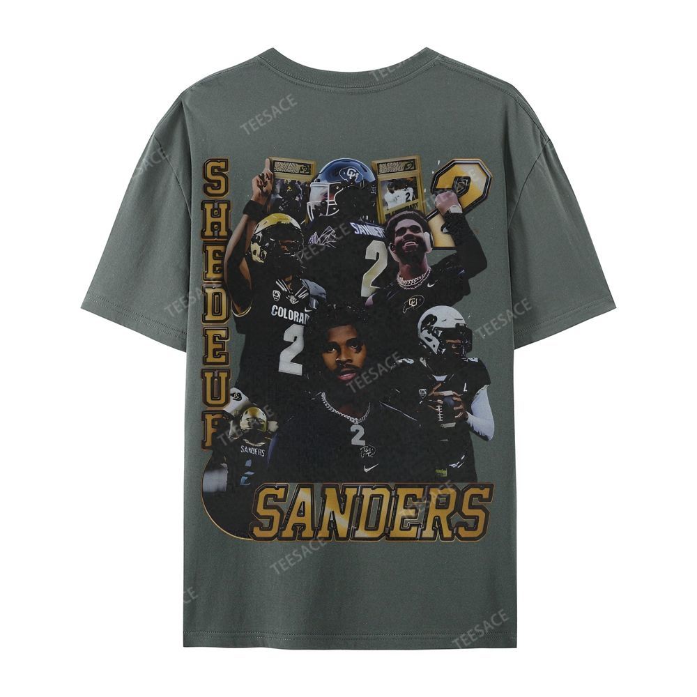 SHEDEUR SANDERS Casual Short Sleeve T-Shirt  
