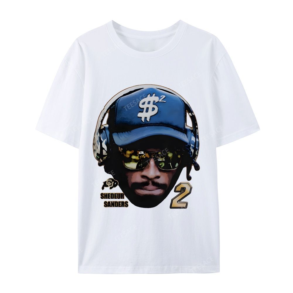 SHEDEUR SANDERS Casual Short Sleeve T-Shirt  