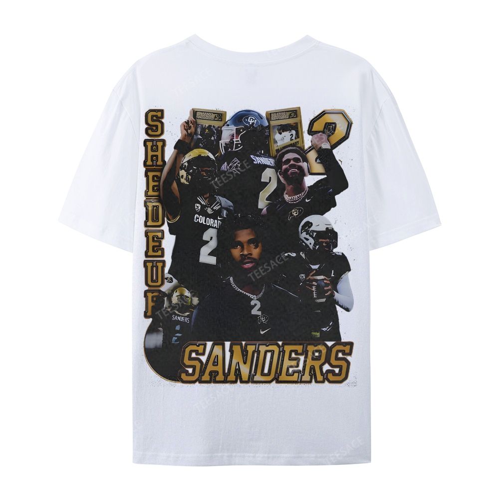 SHEDEUR SANDERS Casual Short Sleeve T-Shirt  
