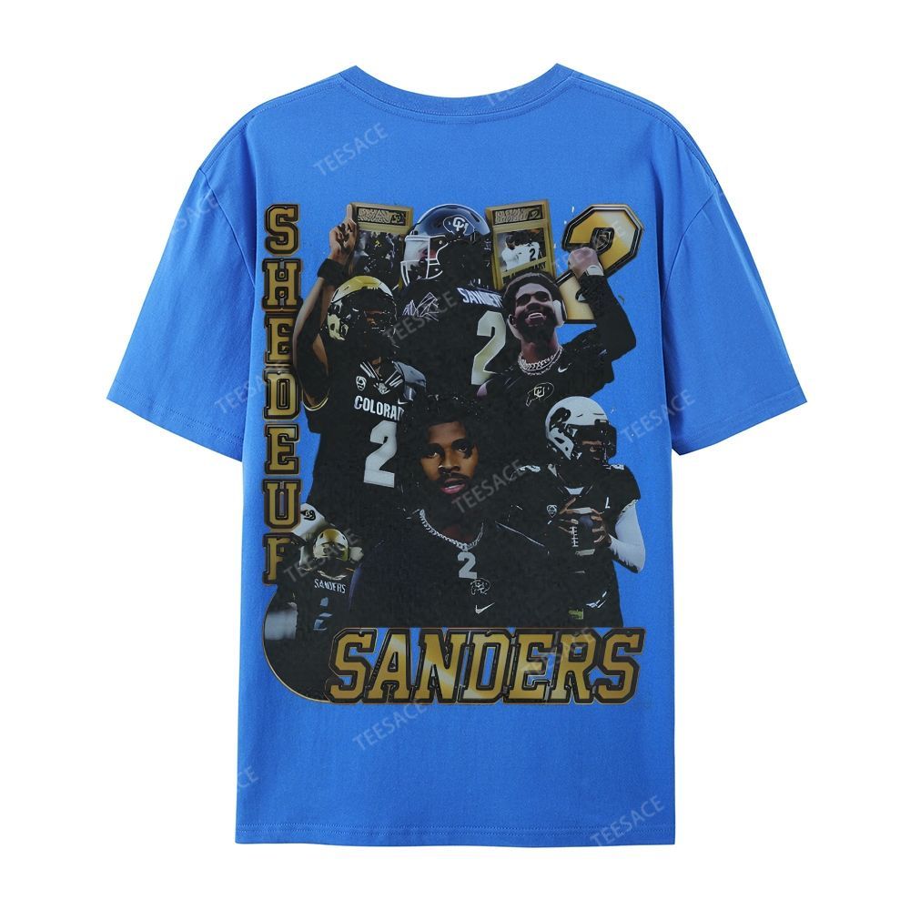 SHEDEUR SANDERS Casual Short Sleeve T-Shirt  