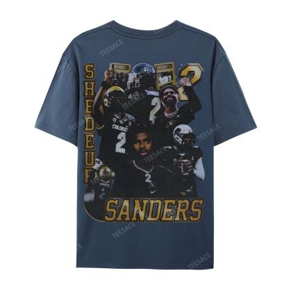 SHEDEUR SANDERS Casual Short Sleeve T-Shirt  