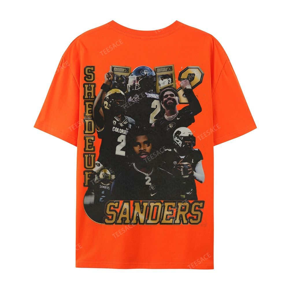 SHEDEUR SANDERS Casual Short Sleeve T-Shirt  