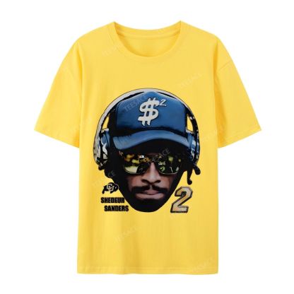 SHEDEUR SANDERS Casual Short Sleeve T-Shirt  