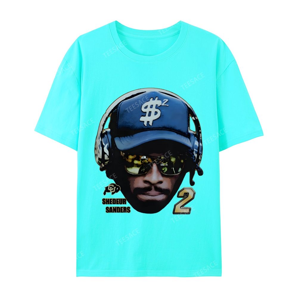 SHEDEUR SANDERS Casual Short Sleeve T-Shirt  