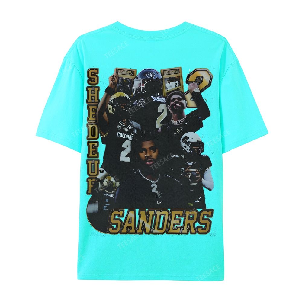 SHEDEUR SANDERS Casual Short Sleeve T-Shirt  