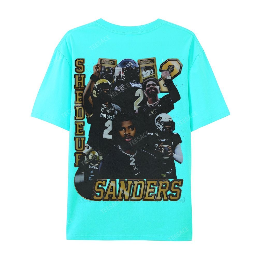 SHEDEUR SANDERS Casual Short Sleeve T-Shirt  