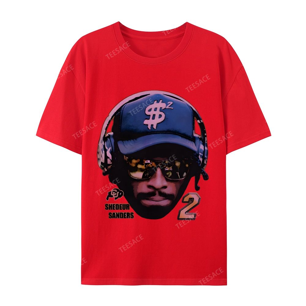SHEDEUR SANDERS Casual Short Sleeve T-Shirt  