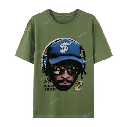 SHEDEUR SANDERS Casual Short Sleeve T-Shirt  