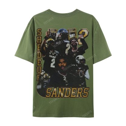 SHEDEUR SANDERS Casual Short Sleeve T-Shirt  