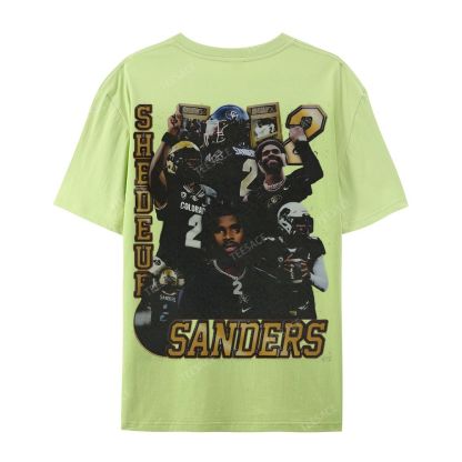 SHEDEUR SANDERS Casual Short Sleeve T-Shirt  