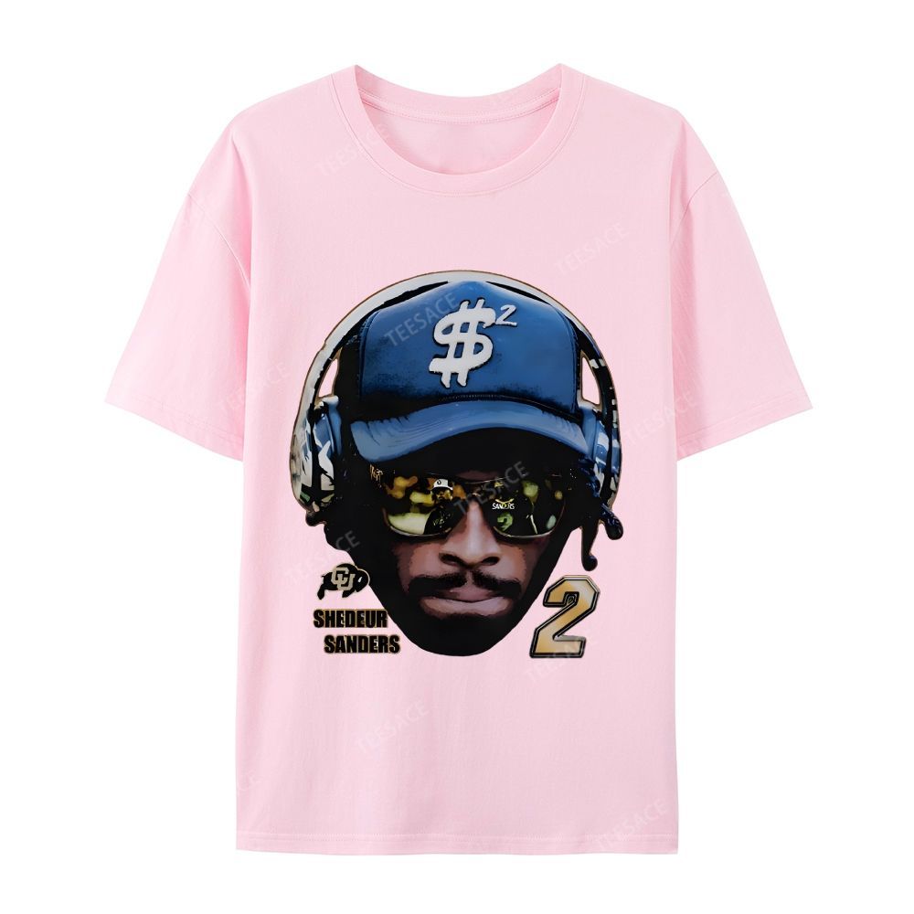 SHEDEUR SANDERS Casual Short Sleeve T-Shirt  